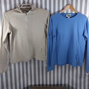 Buzz Off Exofficio Lot of 2 Shirt & Pullover Sz M
